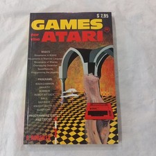 1982 book GAMES FOR THE ATARI Computer 400 800 basic Programs S ROBERTS vtg OLD picture