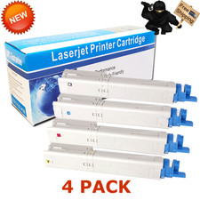 4 PK Color toner Cartridge set for Okidata C3300 C3300n C3400 C3400 C3530 C3530n picture