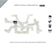 XSPC G1/4 Chrome T-Block Ball Valve B00CSTLCDA picture