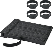 100PCS Black 6 Inch Reusable Cable Ties ，Adjustable Cord Organizers for Home, Of picture