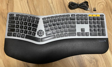 ProtoArc EK01 Plus Ergonomic Split Bluetooth Keyboard USB Wireless Backlit-Silve picture