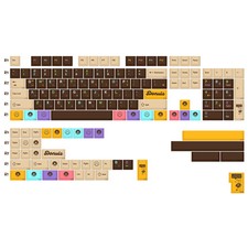 KBDiy PBT Keycaps 143-Key Cherry Profile GMK Style for Cherry MX picture