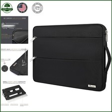 Sleek Black Laptop Case, Waterproof Sleeve for 14-15 Inch Laptops with Pockets picture