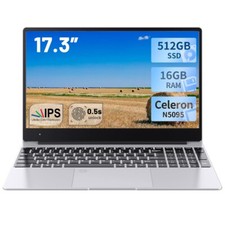 17.3In Display Laptop RAM16GB SSD512GB DDR5 Intel N5095 NotebookComputers Sliver picture