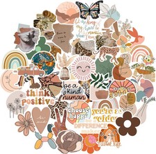 50Pcs Vintage Aesthetic Vinyl Waterproof Stickers for Water Bottles Laptop picture