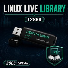 Linux Live Library 128GB Bootable USB 12 Linux Desktop Systems picture