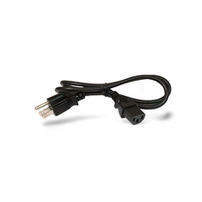 3ft Universal Power Cord NEMA 5-15P to IEC320C13 18 AWG - Black picture