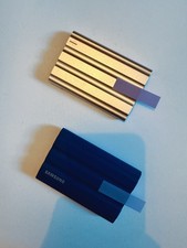 Lot of 2 Samsung T7 Shield Portable SSD 1TB Blue + 2TB USB-C 1050MB/s No Cables picture