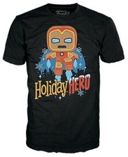 FUNKO BOXED TEE: Marvel Holiday- GB Iron Man - L [Used Very Good ] L Shirt picture