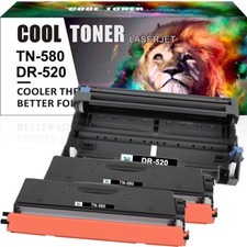 2x TN580 Toner +1x DR520 Drum For Brother MFC-8460N 8660DN 8670DN HL-5240 5250DN picture