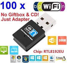 Lot 100 x 300Mbps Mini USB Wifi Wireless Adapters PC Network Card 802.11n/g/b picture