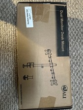 WALI GSDM002 Dual LCD Monitor Desk Mount - Black picture