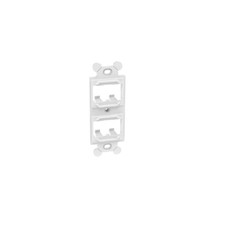 Panduit CF1064WHY Duplex Adapter ABS 4 Port Flat White picture