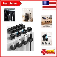 Smart 18-Pack Magnetic Cable Organizers for Home, Office & Car - Neat Solution picture