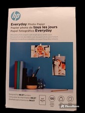 Genuine HP Everyday Glossy Inkjet Photo Paper - 100 Sheets 4 x 6