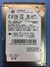 APPLE HITACHI HTS545032B9A302 320GB SATA HARD DRIVE P/N: 0J13963  MLC: DA3846 picture