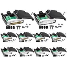 DB25 Solderless Connector, 10PCS Set, Includes 5 Male & 5 Female, 16mm Thin, ... picture
