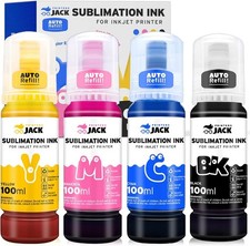 4x100ml Sublimation Ink Auto Refill for Supertank Printers ET2800 ET15000 picture
