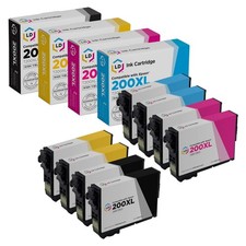 LD 8pk Replacement for Epson 200 Ink T200XL 200XL XP-200 XP-300 Black Color picture