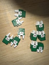 10 Pieces Of Extreme Cat 6+ Jacks, Green, By Leviton Used Item picture