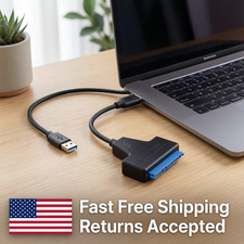 USB 3.0 to SATA III 22 Pin Adapter Cable for 2.5