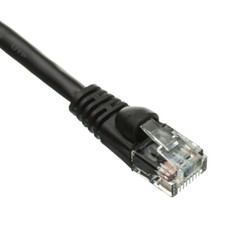 Snagless Shieled 14 Foot Cat5e Black Network Ethernet Patch Cable picture