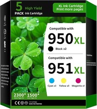 Truink Ink Cartridge Replacement, Black Cyan Magenta Yellow, 5PK picture