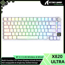ATTACK SHARK X820Ultra Tri-mode 75% Gasket Mechanical Keyboard With Knob Design picture