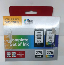 Canon PG-275 CL-276 Ink Cartridges Black Color 2-Pack 4988C005 picture