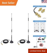 High Gain 4G/5G Magnetic Antenna - 7 dBi SMA & TS9 Connectors for Optimal Signal picture