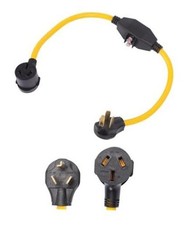 NEMA 10-30P to 10-50R 3FT with Overload Current Protector 120V/240V 30A 3 picture