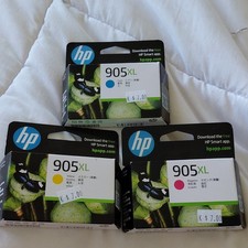 HP 905XL Genuine Original Inkjet Ink Cartridges CMY Trio Exp Jul 2027 picture
