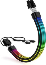 Sirlyr RGB 8 Pin PCIE Cable,Bright ARGB GPU Cables Extension for RTX 3060... picture