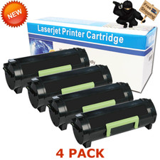 4x 60F1H00 601H Toner For Lexmark MX310dn MX410de MX510de MX511de MX610de MX611d picture