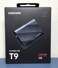 Samsung T9 1TB Portable SSD USB 3.2 Gen 2x2 MU-PG1T0B/AM NEW SEALED picture
