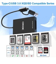 Universal 4-in-1 XQD Card MASTER Reader, USB 3.1 Dual-Slot Memory Card Reader picture