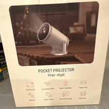 Pocket Projector Free-style TFT LCD Desktop Portable White w/ Remote picture