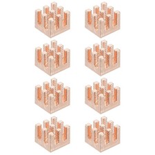 4 Pcs Copper Heatsink 7x7x6mm, Heat Sink Cooler Radiator for Raspberry Pi picture