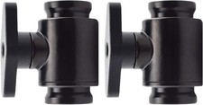 2 PCS G1/4 Internal Thread Water Cooling Valve Brass Shut Off Black Handle picture