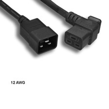 10x 10ft 12 AWG Power Cable Right Angled C19 to C20 20A/250V SJT Data Center picture