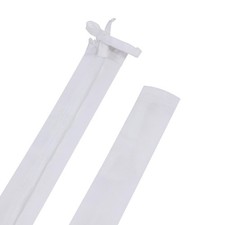 15012-11A, 4' White Faux Silk Fabric Cord & Chain Cover, Easy to Install for ... picture