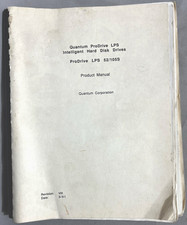 Quantum ProDrive HDD Technical Manual Model LPS 52/105S 03/1991 Quantum Corp. picture
