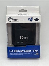SIIG 4-Port 6.2A USB Power Adapter Desktop Charger, model AC-PW0611-S1 picture