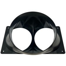 Antminer S19 T19 S17 T17 Double Fan Shroud 6 Inch Outlet to 2X 4 Inch Round A... picture