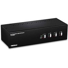 TRENDnet TK440DP 4-Port Dual Monitor KVM Switch 4K UHD Black picture