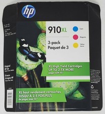 Genuine HP 910XL Ink Cartridge Combo- C/M/Y for HP 8010 8020 Printer-OEM-3PK picture