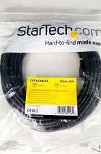 StarTech Cables - 10.6m 35ft Black Molded CAT6 UTP Patch Cable - Brand New L picture