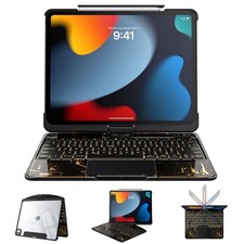 Tiaota Clear Case with Keyboard for iPad  Trackpad, Black picture