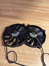 Thermaltake TT-2030 200mm Black Case Fan 12V 2-Pin Ball Bearing 2300RPM Lot Of 2 picture