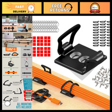 30-Pack Adjustable Elastic Cable Tidy Clips - Self-Adhesive Cable Management for picture